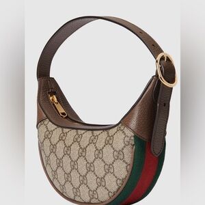 COPY - G Brown and Cream Shoulder Bag with Monogram Pattern